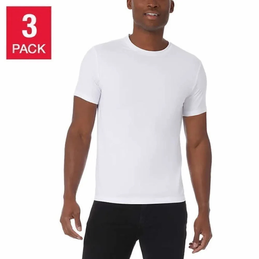 32 Degrees Men's Cool Tee, 3-pack t-shirt XL White